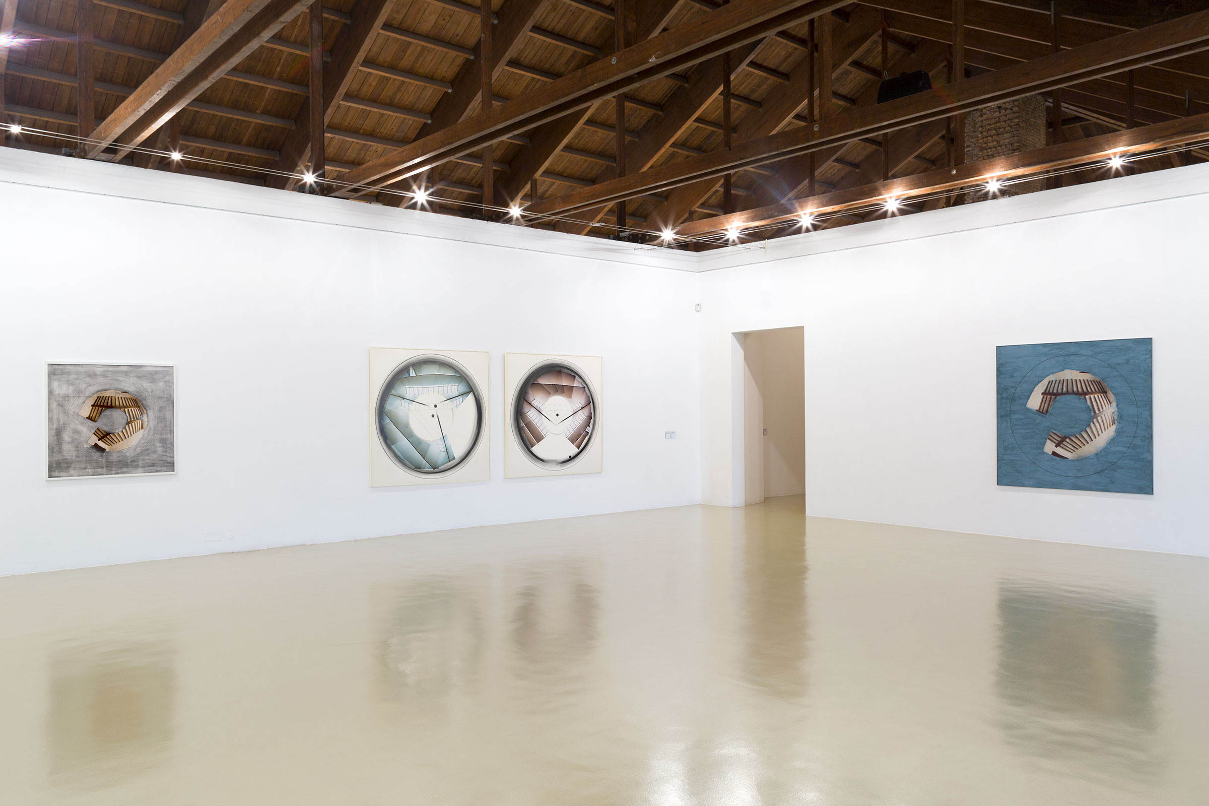 Jan Dibbets, Kru00f6ller-Mu00fcller Saenredam II, 1987, San Casciano Ceiling, 1983-85, San Casciano Ceiling, 1980